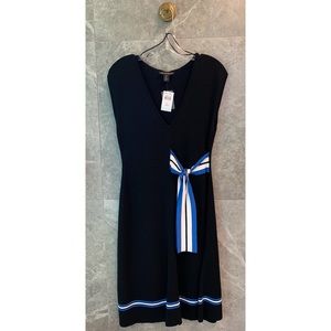 A PEA IN THE POD Stripe Sash Maternity Dress - M
